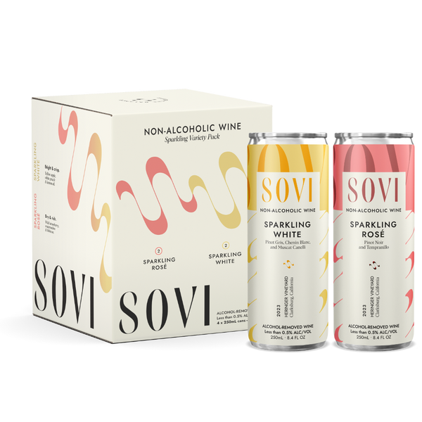 Sovi Sparkling Rosé & White Variety Pack (4 pack)